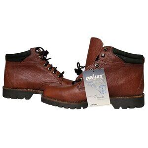 NWT VTG H.S. TRASK Mens Leather Hiking Boots 8.5M With Dri-Lex Lining & Rugged